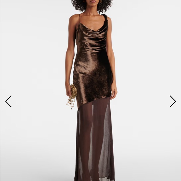 STAUD Brown Maxi Dress- 2 - Picture 2 of 4